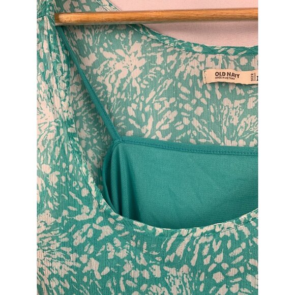 Old Navy Womens Turquoise Sleeveless Tank Top M - Picture 6 of 7